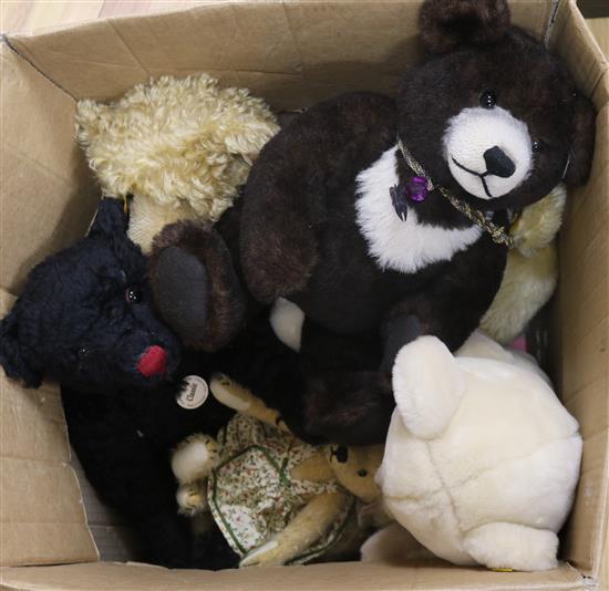 A Collection of Steiff stuffed toy teddy bears